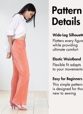 Flared Pants Sewing Pattern 'Brook'