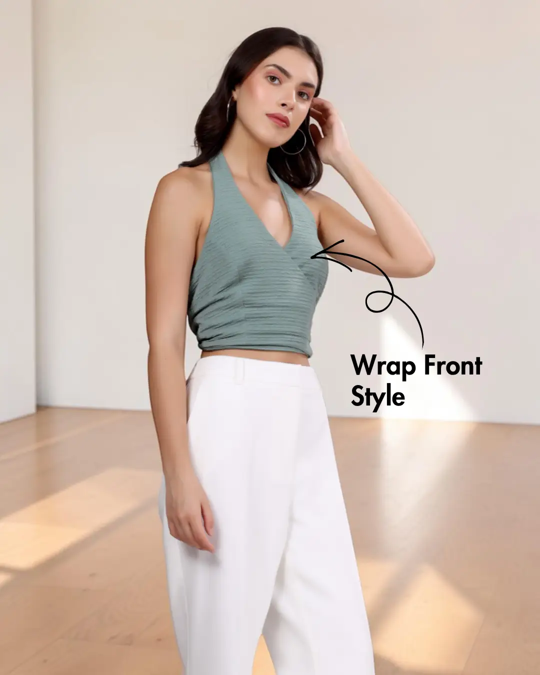 Halter Tie-back Crop Top Sewing Pattern 'Cassie'