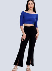 Two-Piece Coord Set Sewing Pattern – Off Shoulder Top with Flared Pants