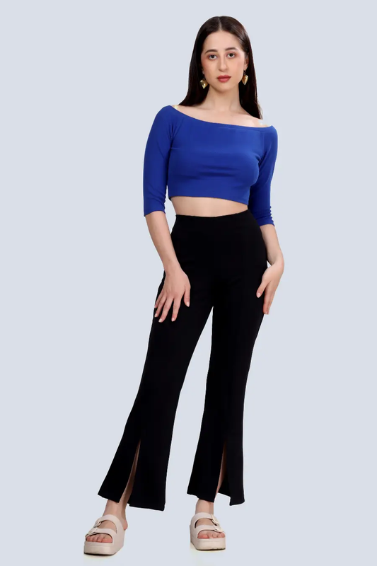 Two-Piece Coord Set Sewing Pattern – Off Shoulder Top with Flared Pants
