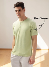 Men's Short Sleeve Henley T-shirt Sewing Pattern 'Oliver'