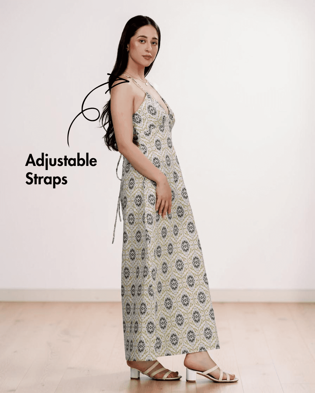 Halter Neck Maxi Dress Women's PDF Sewing Pattern