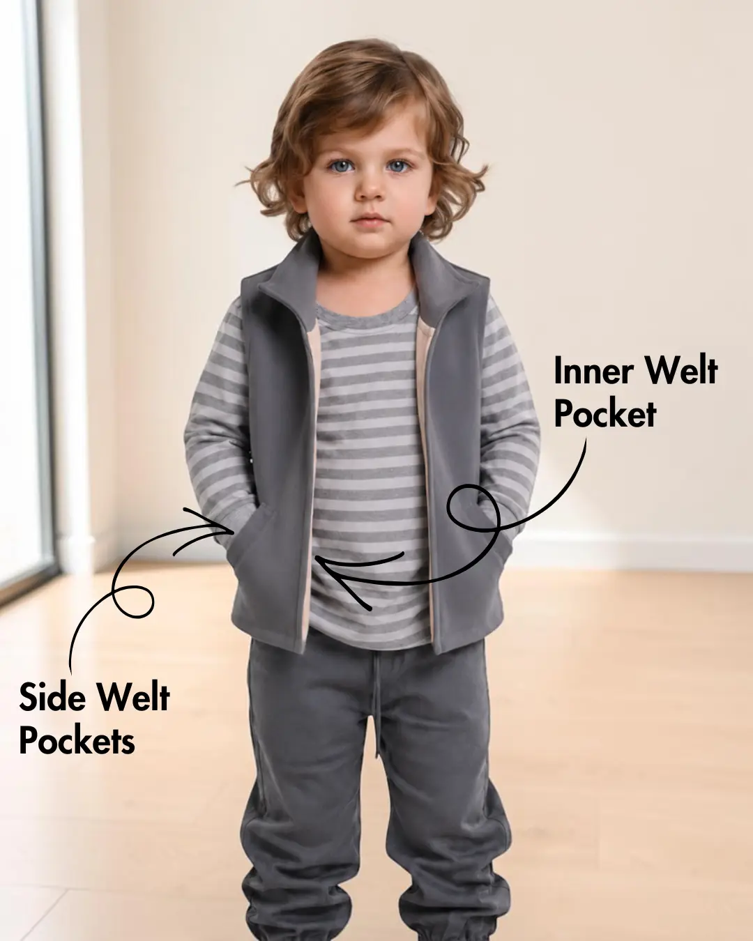 Kid's Sleeveless Vest Sewing Pattern 'Flynn'