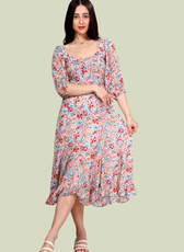 Fit & Flared Midi Dress Sewing Pattern 'Yasmin'
