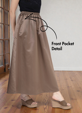 Gathered Maxi Skirt Sewing Pattern 'Zinnia'