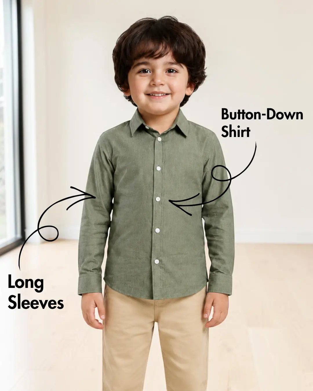 Kid's Formal Shirt Sewing Pattern 'Morgan'