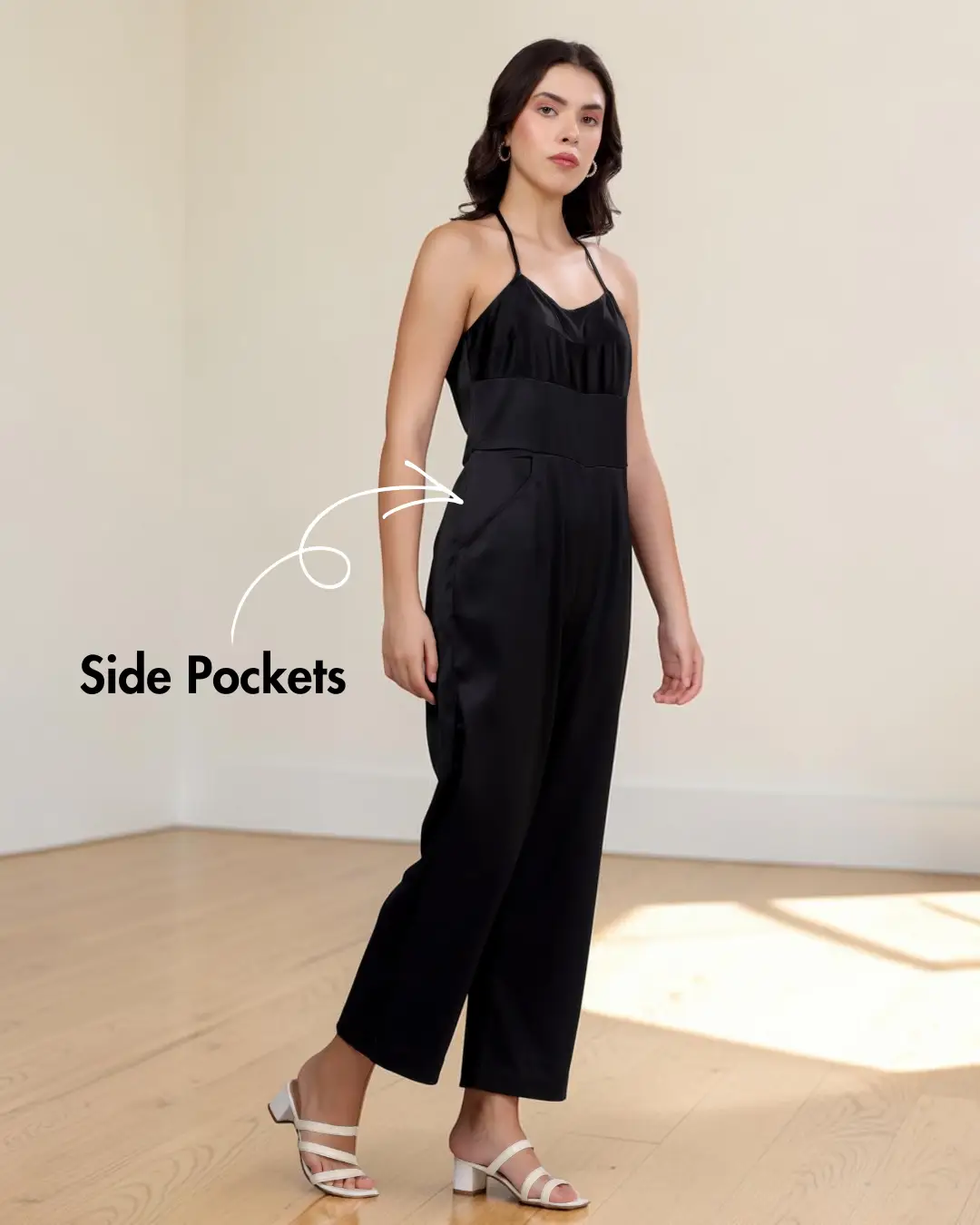 Tie-up Halter Neck Jumpsuit Sewing Pattern 'Lorraine'
