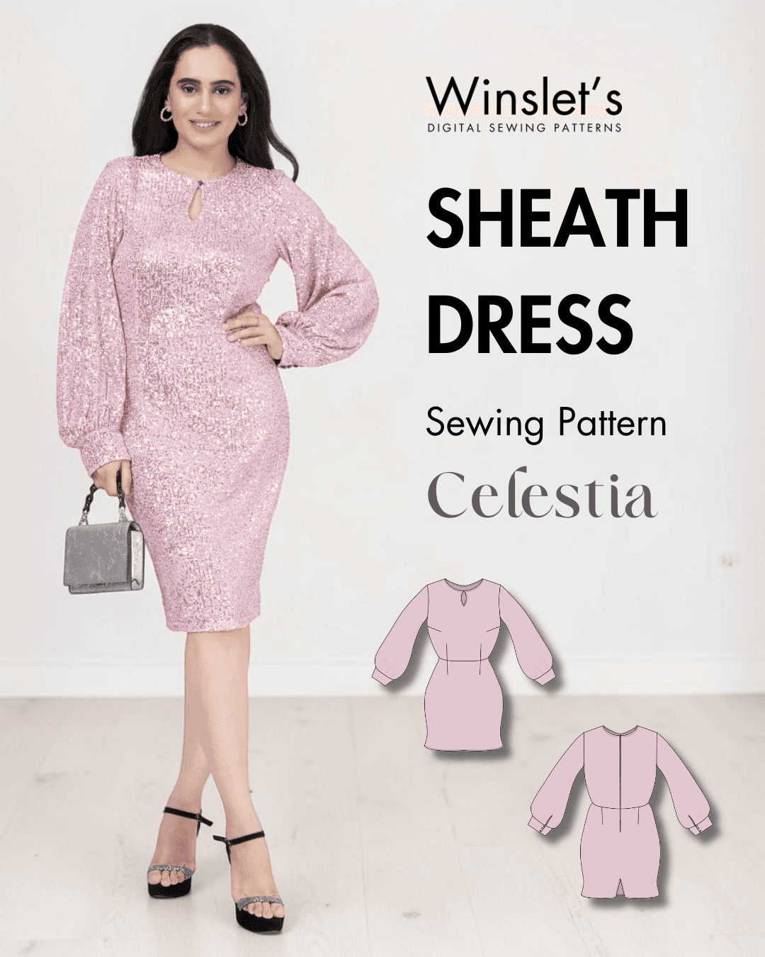 Sheath Dress PDF Women's Special Occasion Dress Sewing Pattern