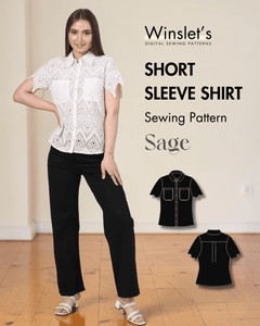 Short Sleeve Shirt Sewing Pattern 'Sage'