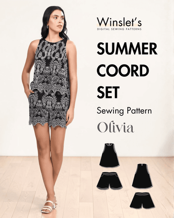 Summer Coord Set Women's PDF Sewing Pattern Olivia