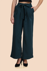 Wide Leg Belted Trousers Sewing Pattern 'Margot'