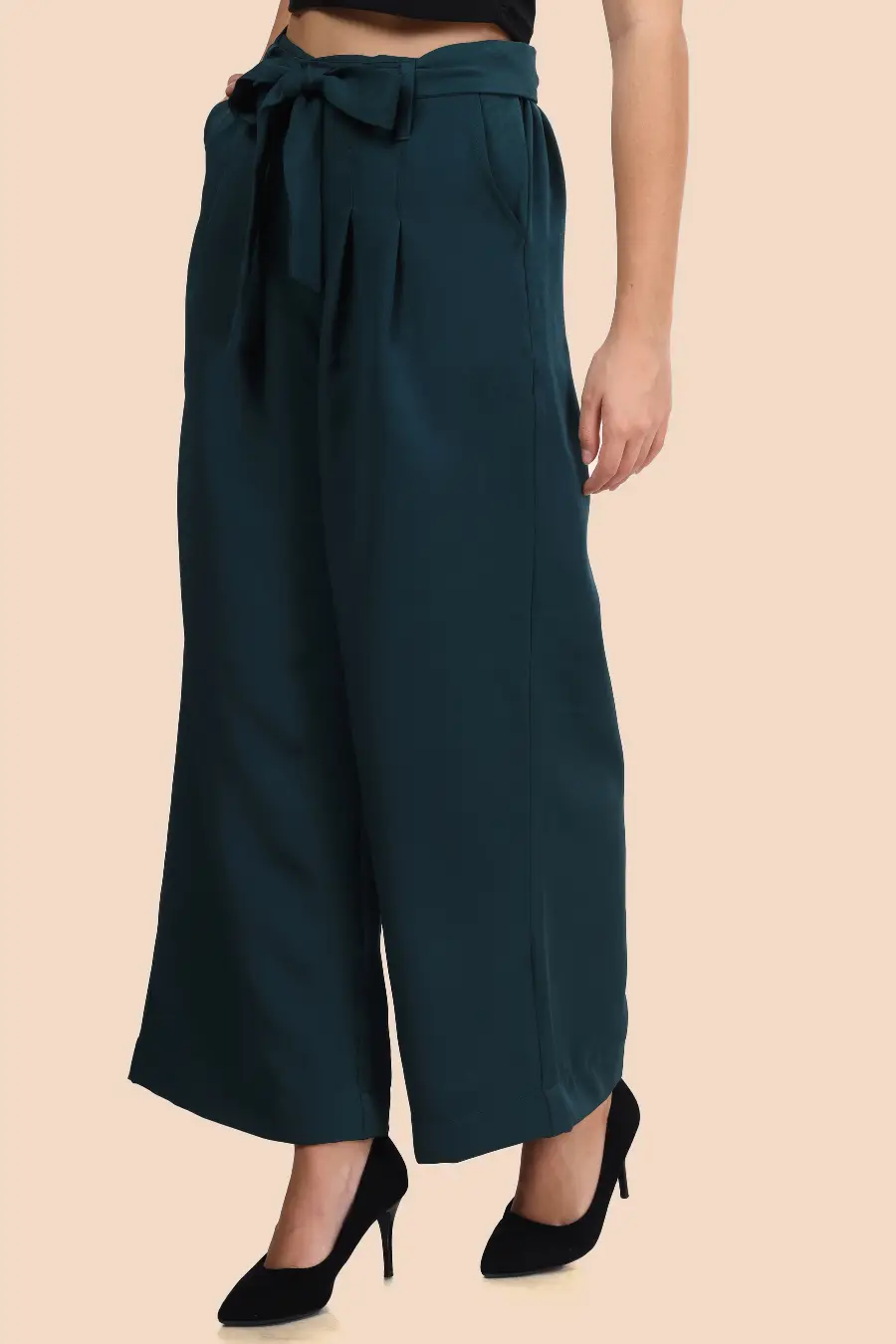 Wide Leg Belted Trousers Sewing Pattern 'Margot'