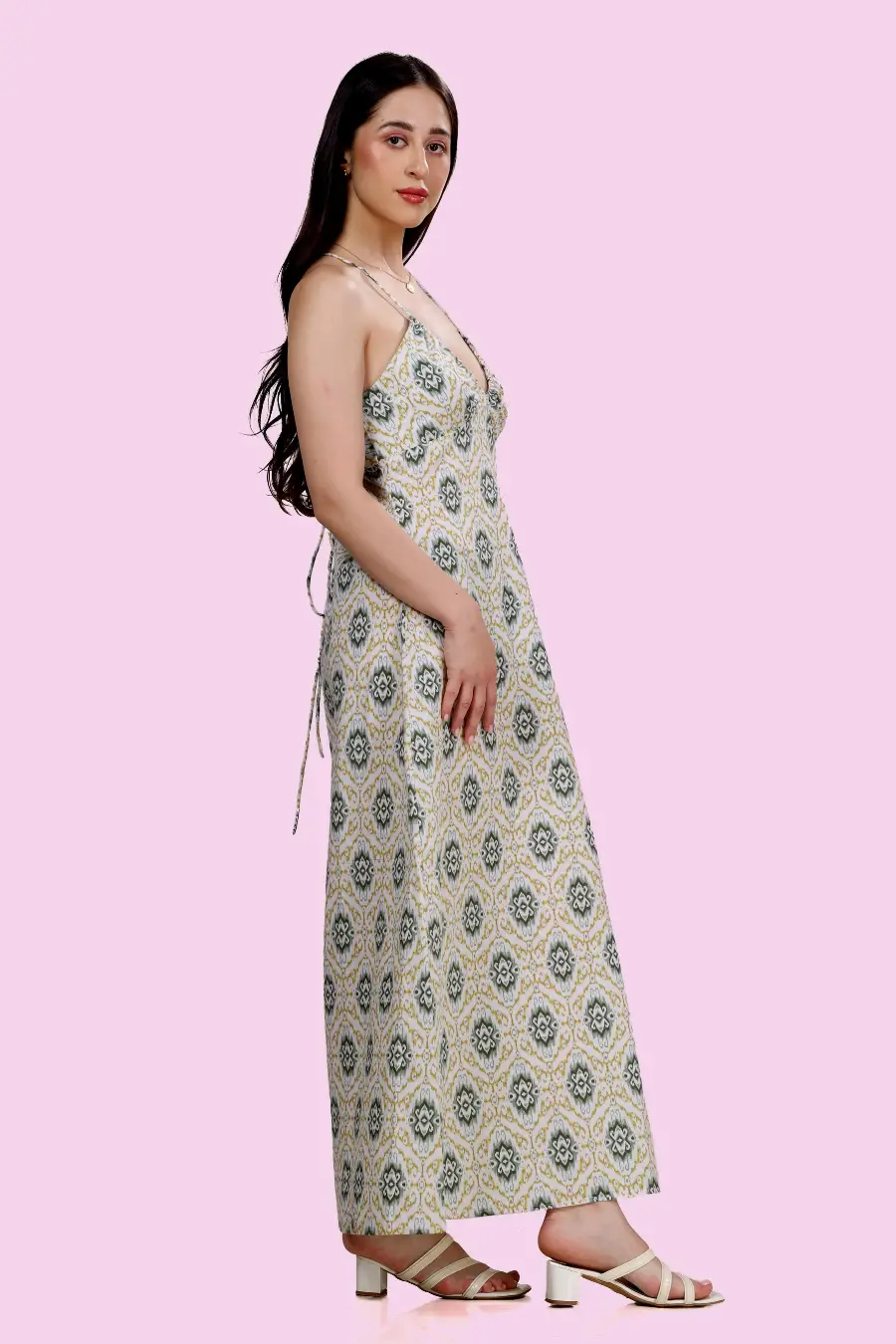Halter Neck Maxi Dress Women's PDF Sewing Pattern |