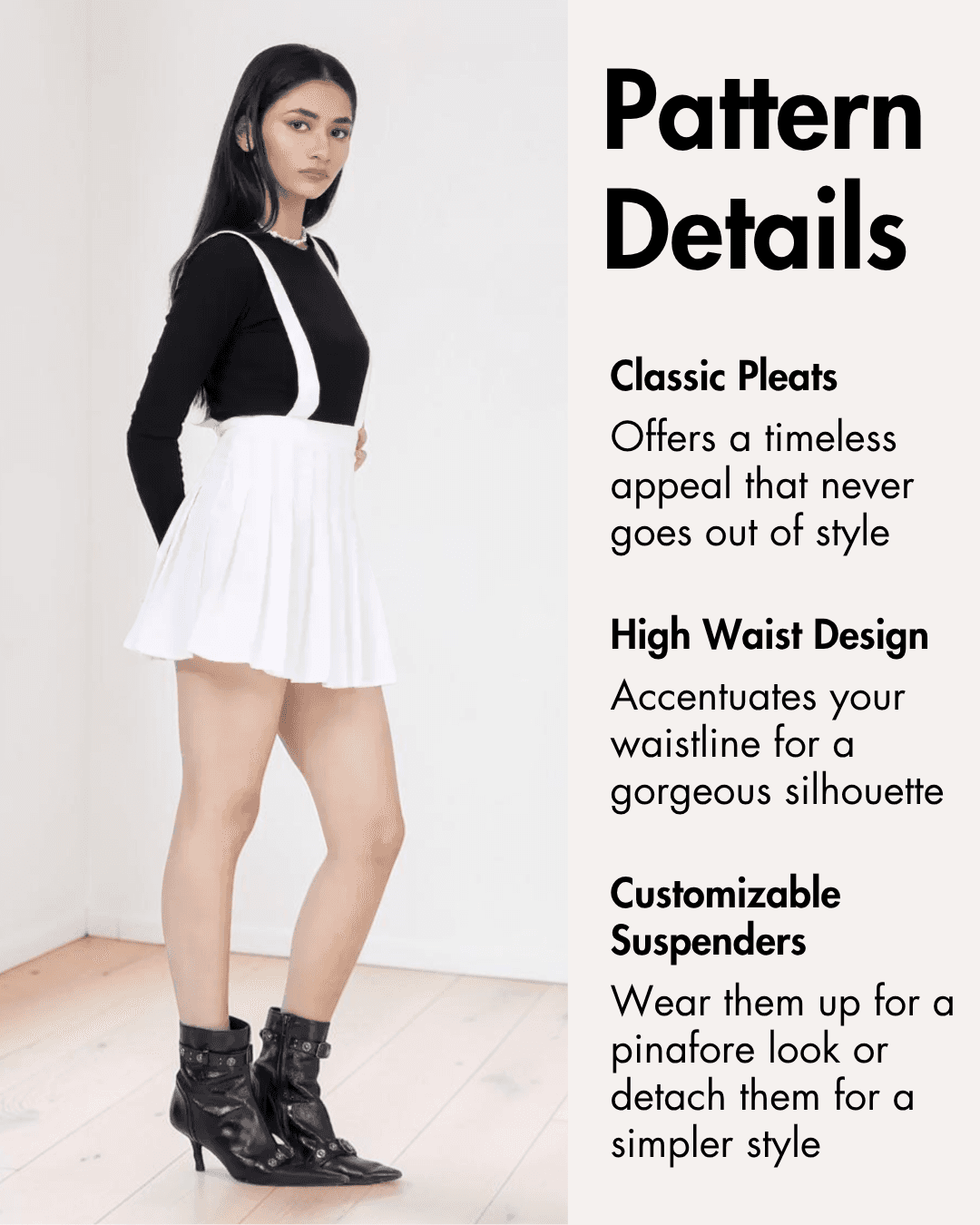 Suspender Skirt Sewing Pattern | Women's PDF Mini Skirt 'Iris