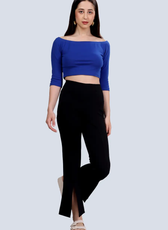 Two-Piece Coord Set Sewing Pattern – Off Shoulder Top with Flared Pants