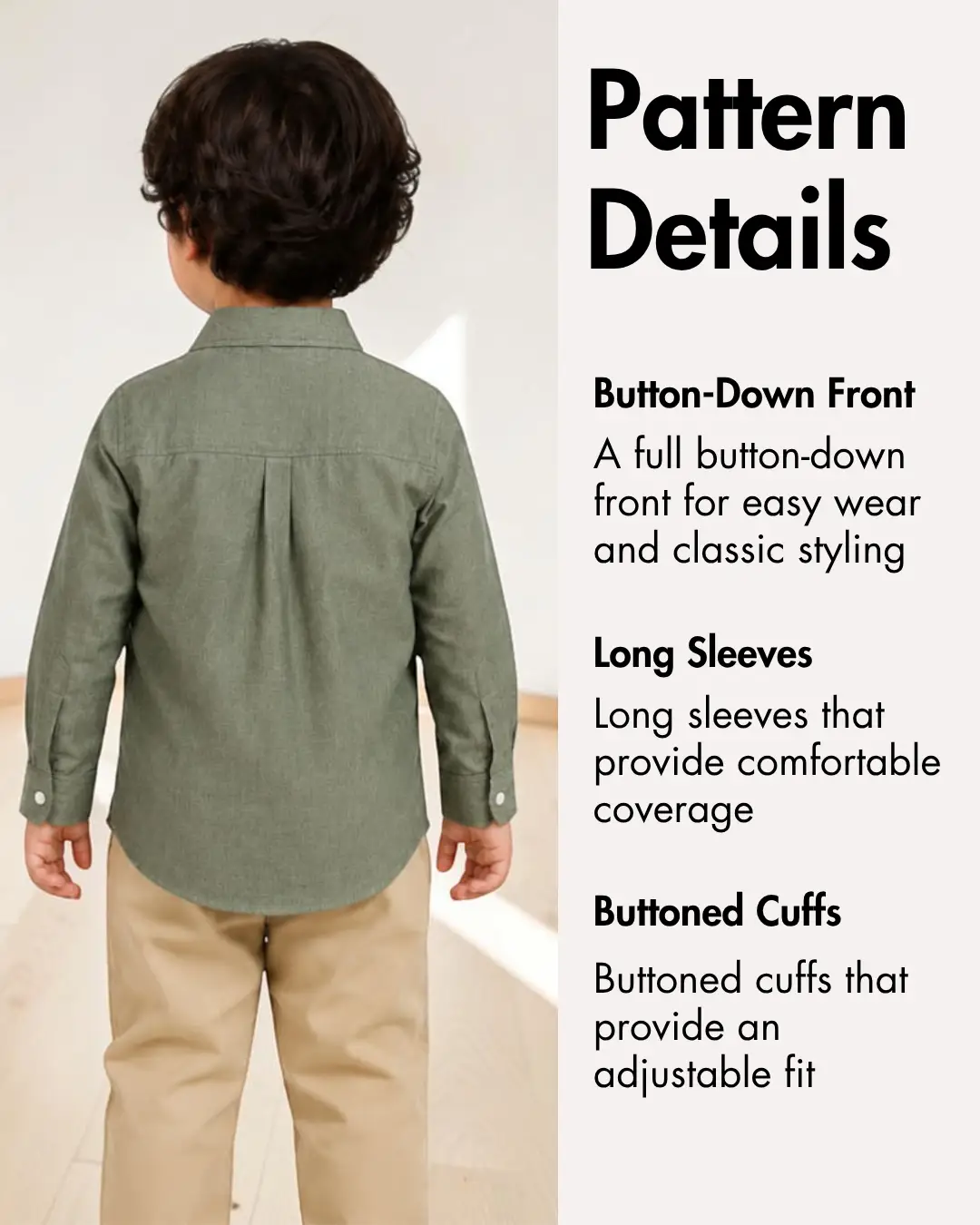 Kid's Formal Shirt Sewing Pattern 'Morgan'