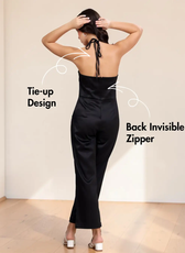 Tie-up Halter Neck Jumpsuit Sewing Pattern 'Lorraine'