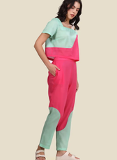 Square-Neck Top and Full Length Pants Coord Set Sewing Pattern 'Mary'