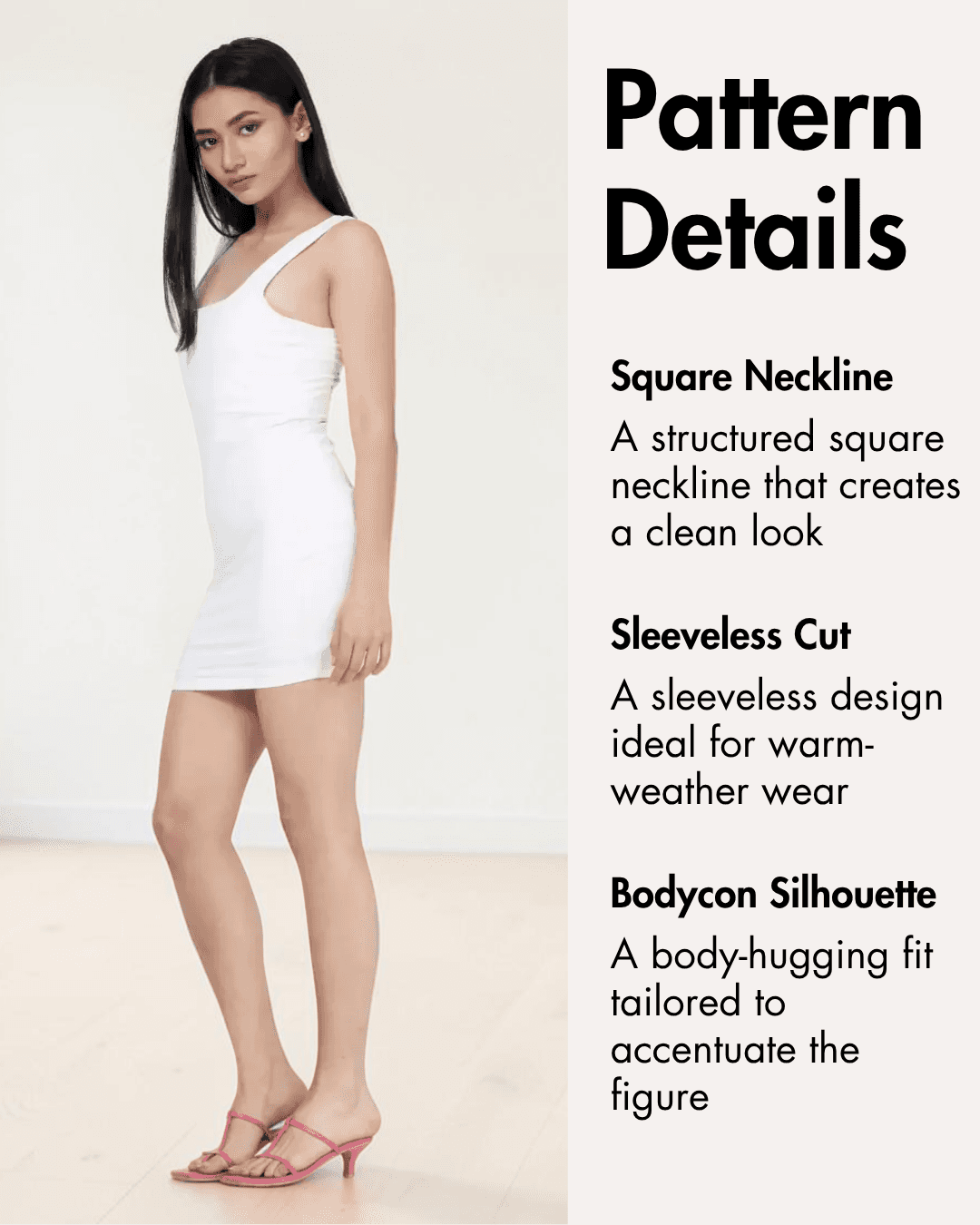 Bodycon Mini Dress Sewing Pattern 'Swift' | Sleeveless Knit Dress Winslet's Sewing Patterns Bodycon Mini Dress Sewing Pattern 'Swift' | Sleeveless Knit Dress Winslet's Sewing Patterns