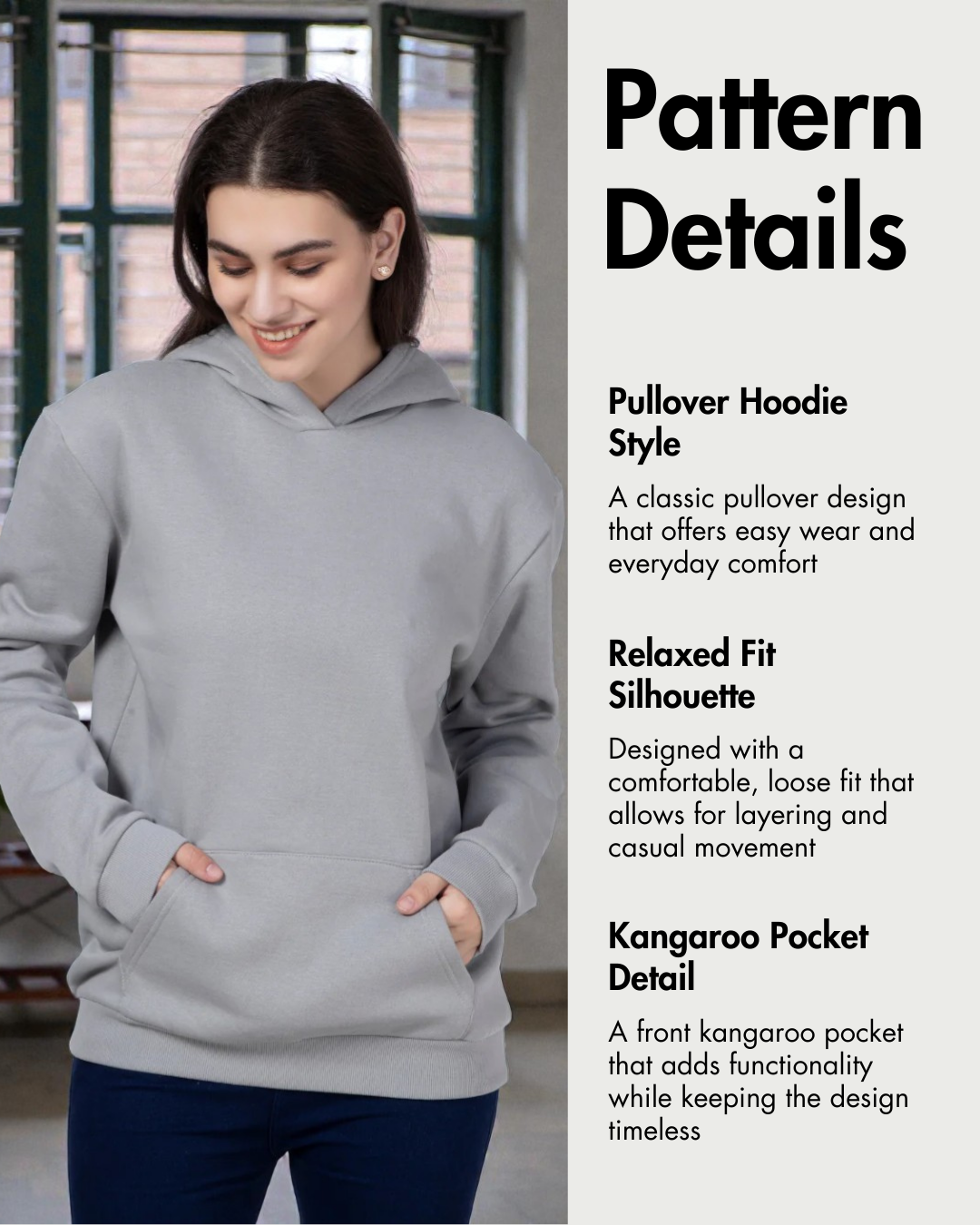 Hoodie Sewing Pattern 'Rhea'