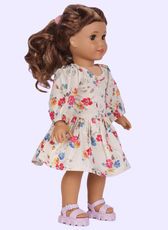 Dolls Flared Dress Sewing Pattern 'Millie'