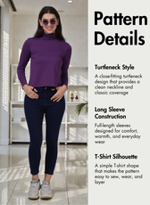 Turtleneck T-shirt Sewing Pattern 'Diana'