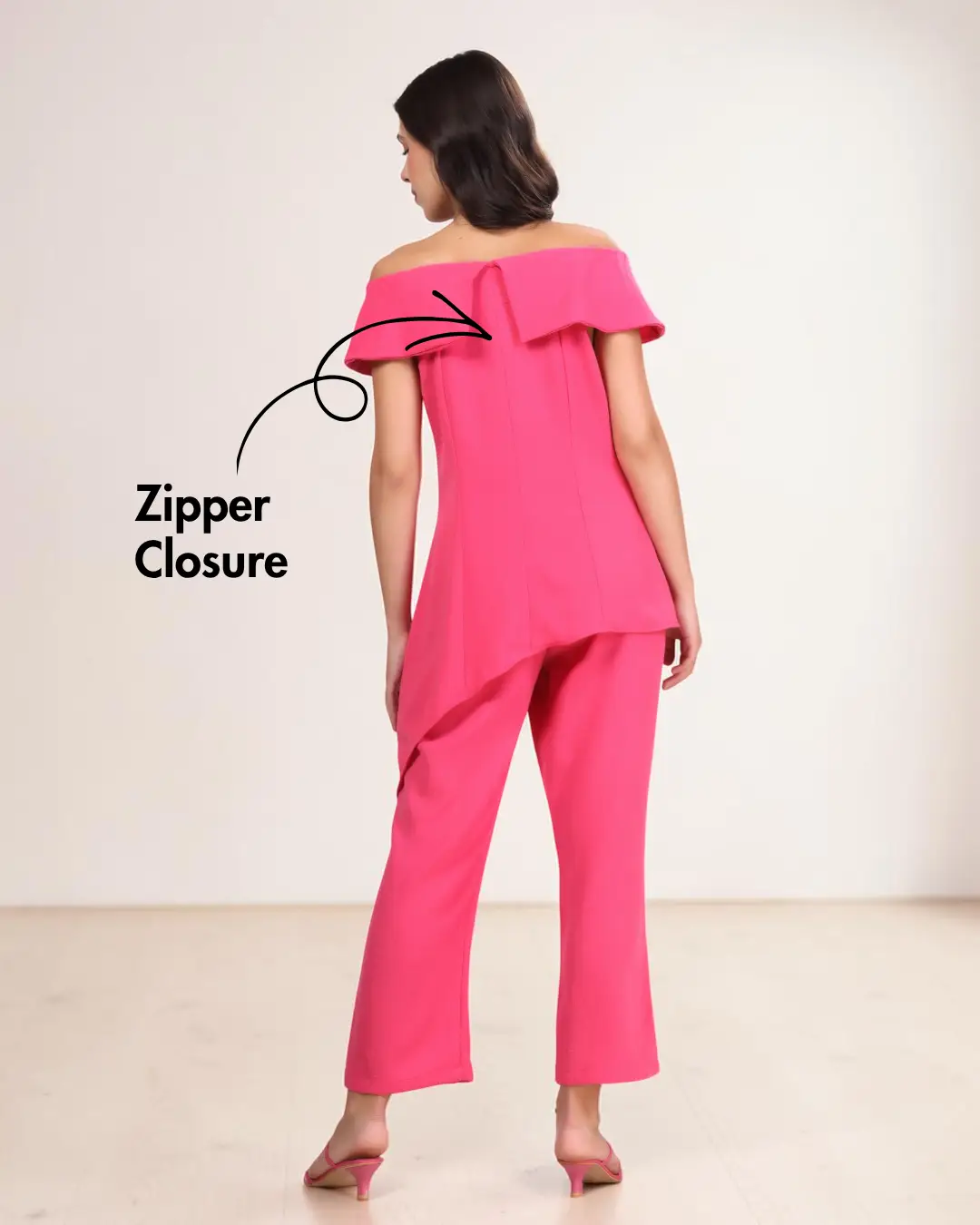 Off-shoulder Top and Straight Leg Pants Co-ord Set Sewing Pattern 'Anya'