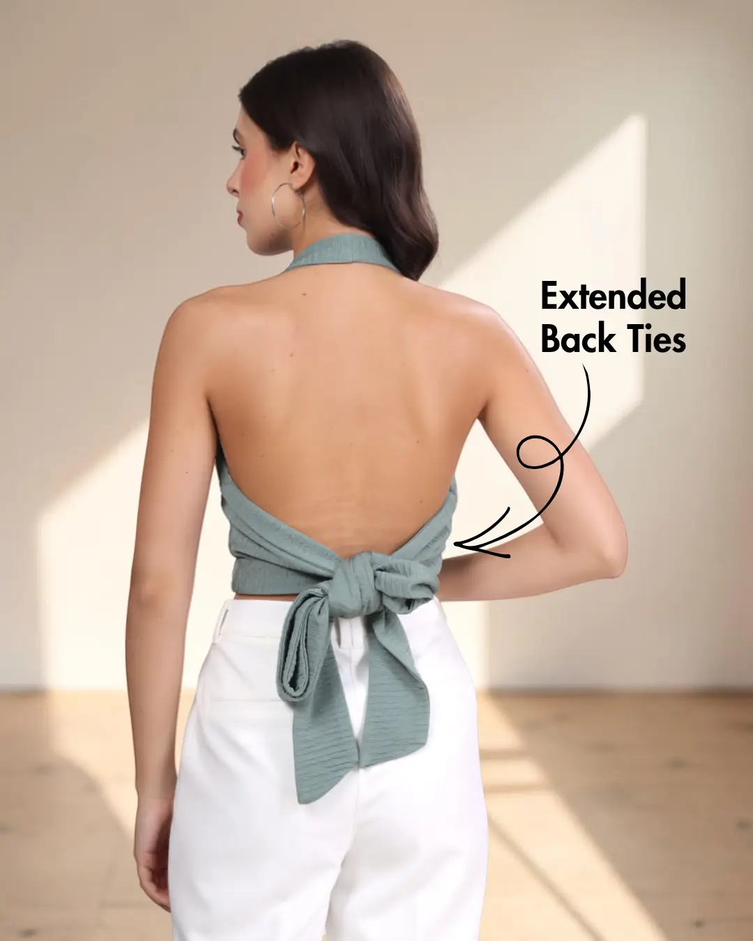 Halter Tie-back Crop Top Sewing Pattern 'Cassie'
