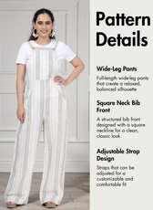 Overall Jumpsuit Sewing Pattern 'Belle'