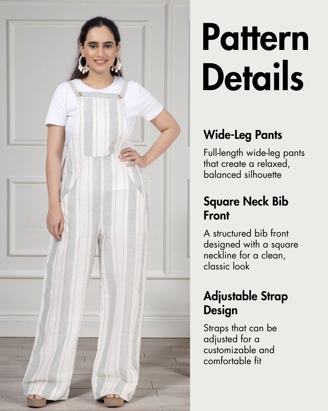 Overall Jumpsuit Sewing Pattern 'Belle'