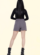 Rear view of the 'Jasmine' skort, showing the structured shorts design. A perfect blend of style and practicality in this sewing pattern.