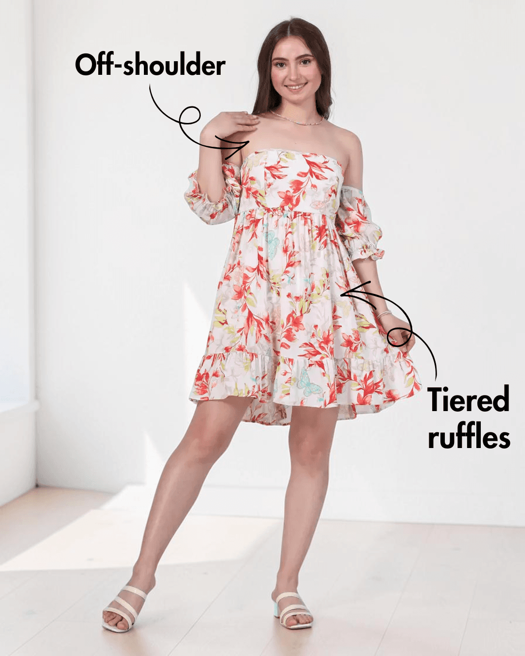 Off Shoulder Dress Sewing Pattern | Women's PDF Mini Dress 'Aster' Winslet's Sewing Patterns Off Shoulder Dress Sewing Pattern | Women's PDF Mini Dress 'Aster' Winslet's Sewing Patterns