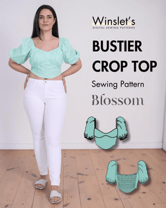 Bustier Crop Top Sewing Pattern 'Blossom'