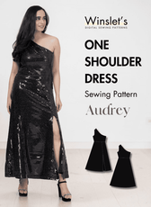 Black sequined one shoulder maxi dress with thigh-high slit
