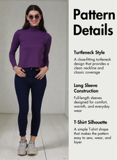 Turtleneck T-shirt Sewing Pattern 'Diana'