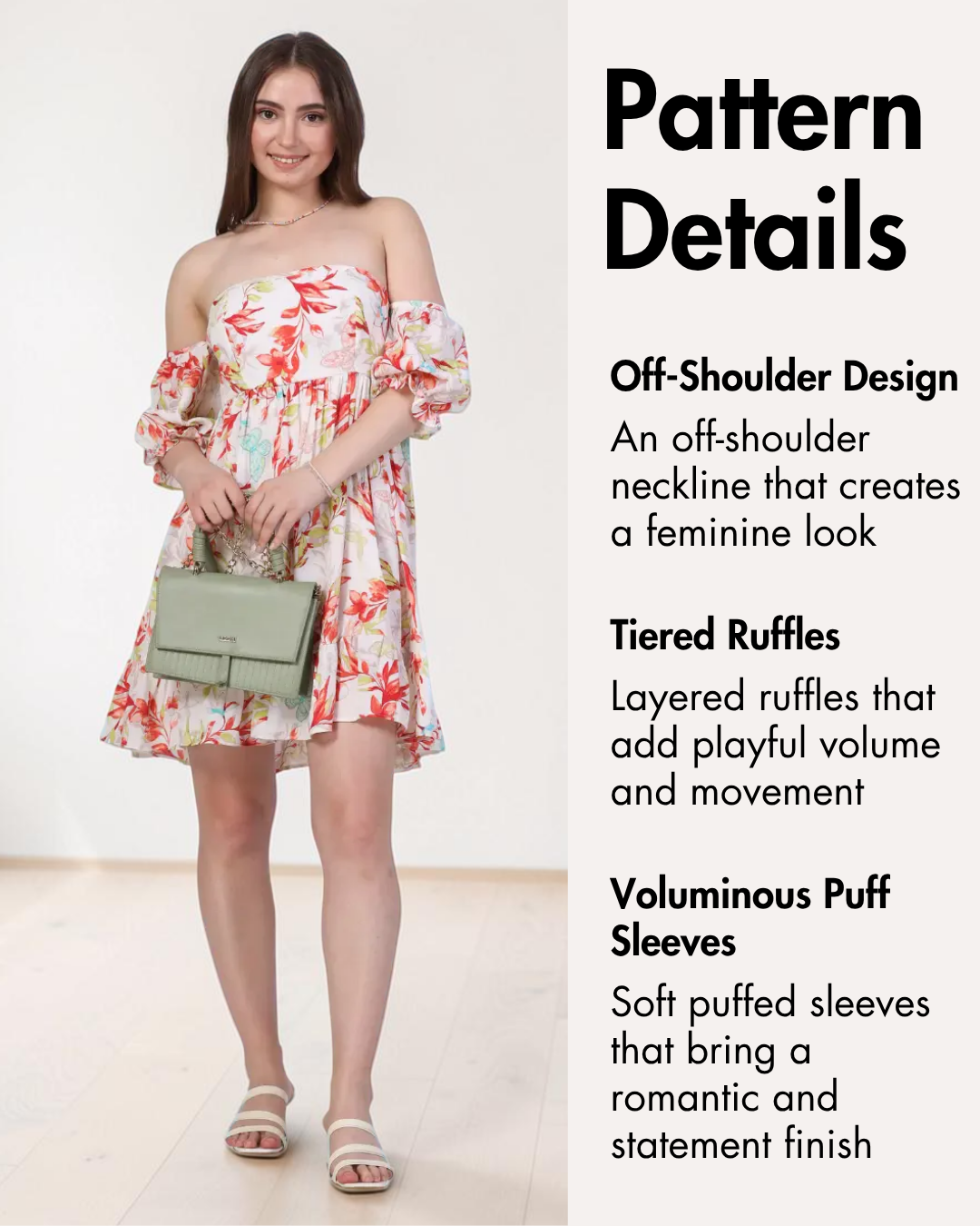 Off Shoulder Dress Sewing Pattern 'Aster'