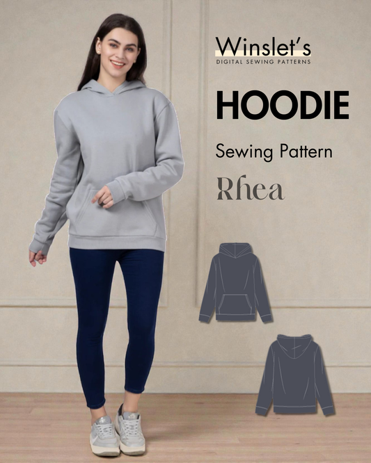 Hoodie Sewing Pattern 'Rhea'