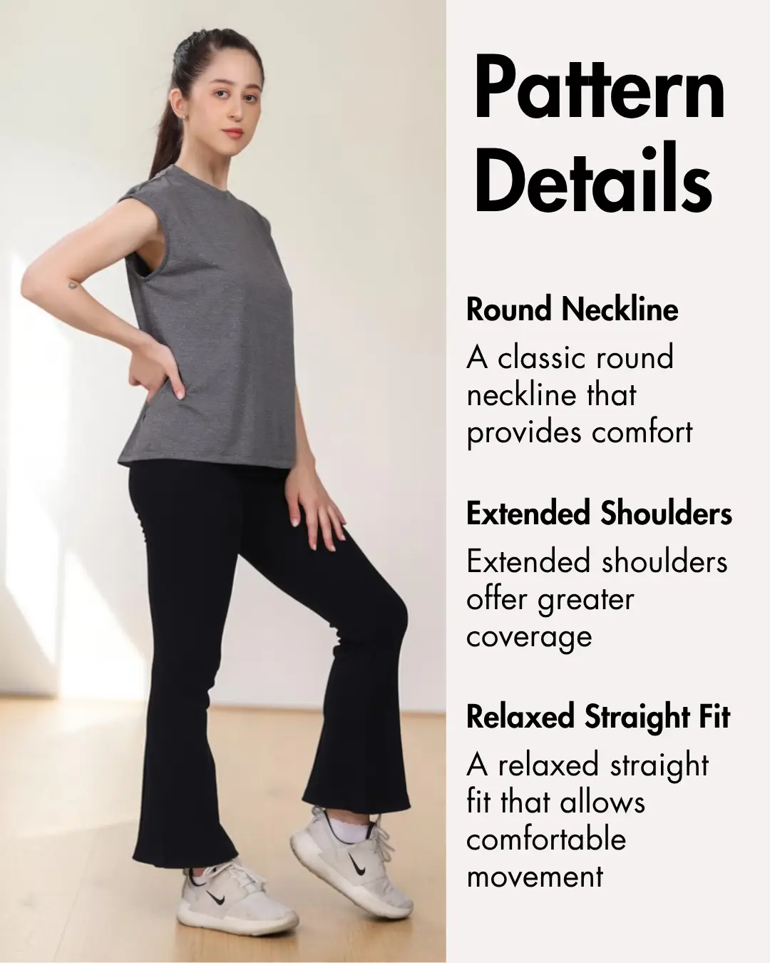 Extended Shoulder Sports Vest Top Sewing Pattern 'Roxanne'
