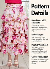 Ruffled Tiered Skirt Sewing Pattern 'Amy'