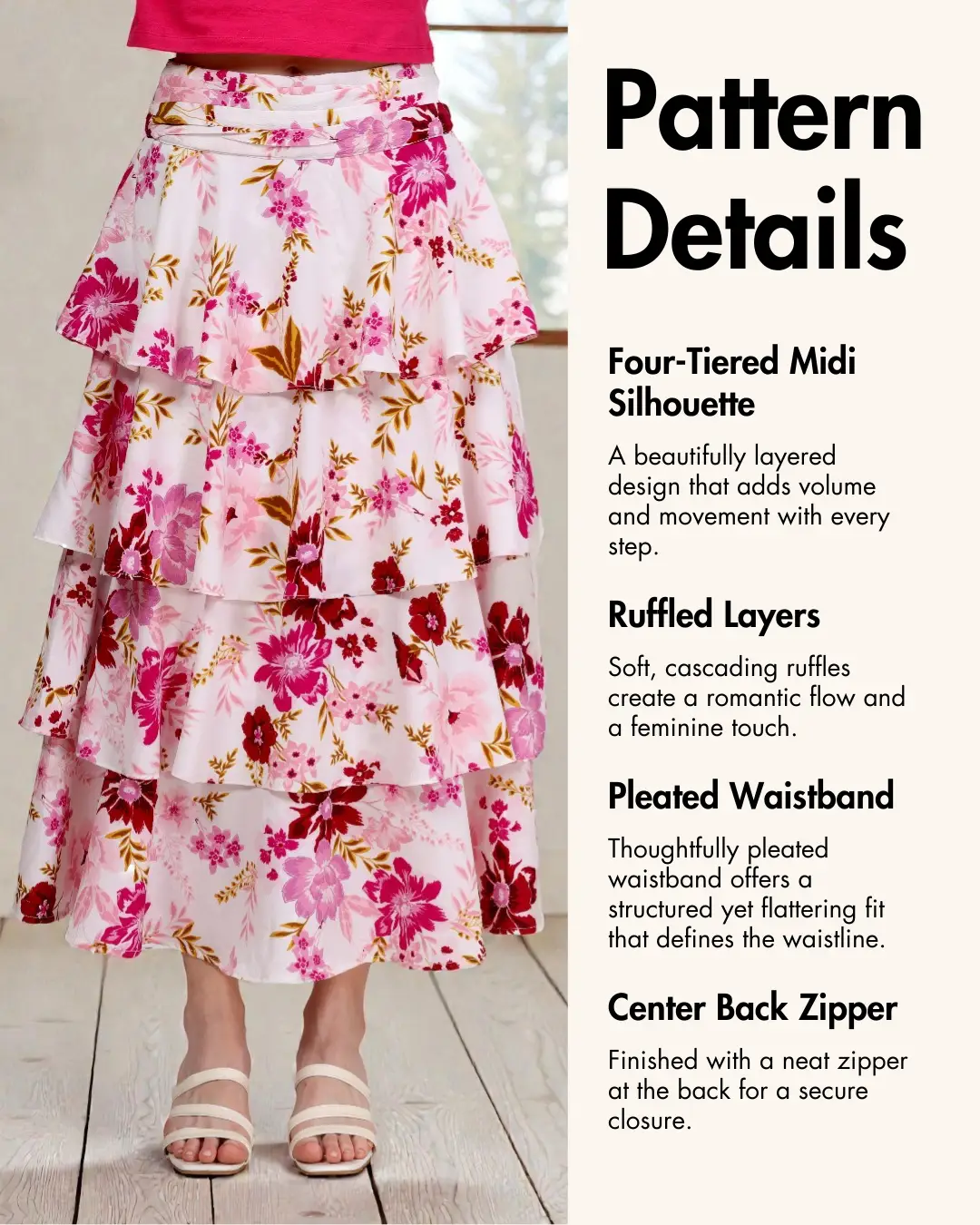 Ruffled Tiered Skirt Sewing Pattern 'Amy'