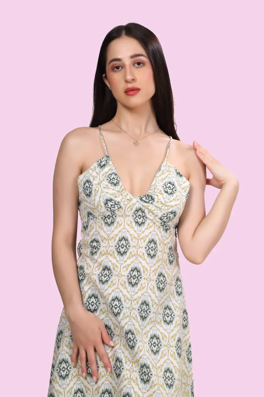 Halter Neck Maxi Dress Women's PDF Sewing Pattern |
