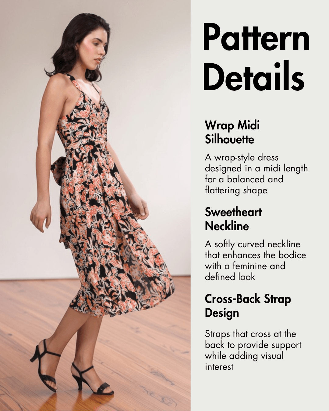 Wrap Dress Sewing Pattern | Sleeveless & Sweatheart Neckline Wrap Dress Sewing Pattern | Sleeveless & Sweatheart Neckline