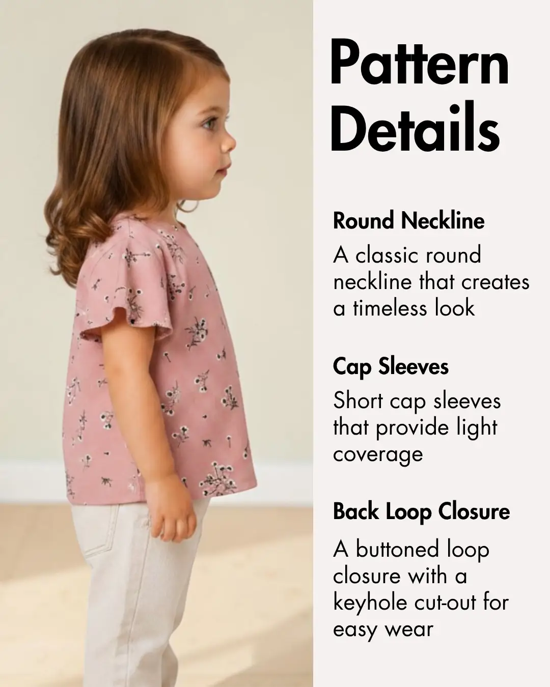 Kid's Short Sleeve Top Sewing Pattern 'Miko'