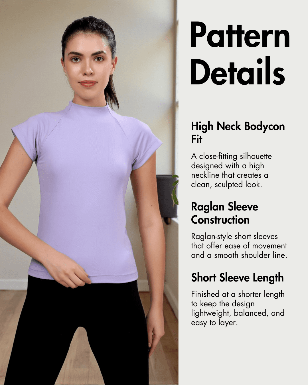 Raglan High Neck Top Sewing Pattern 'Frankie'