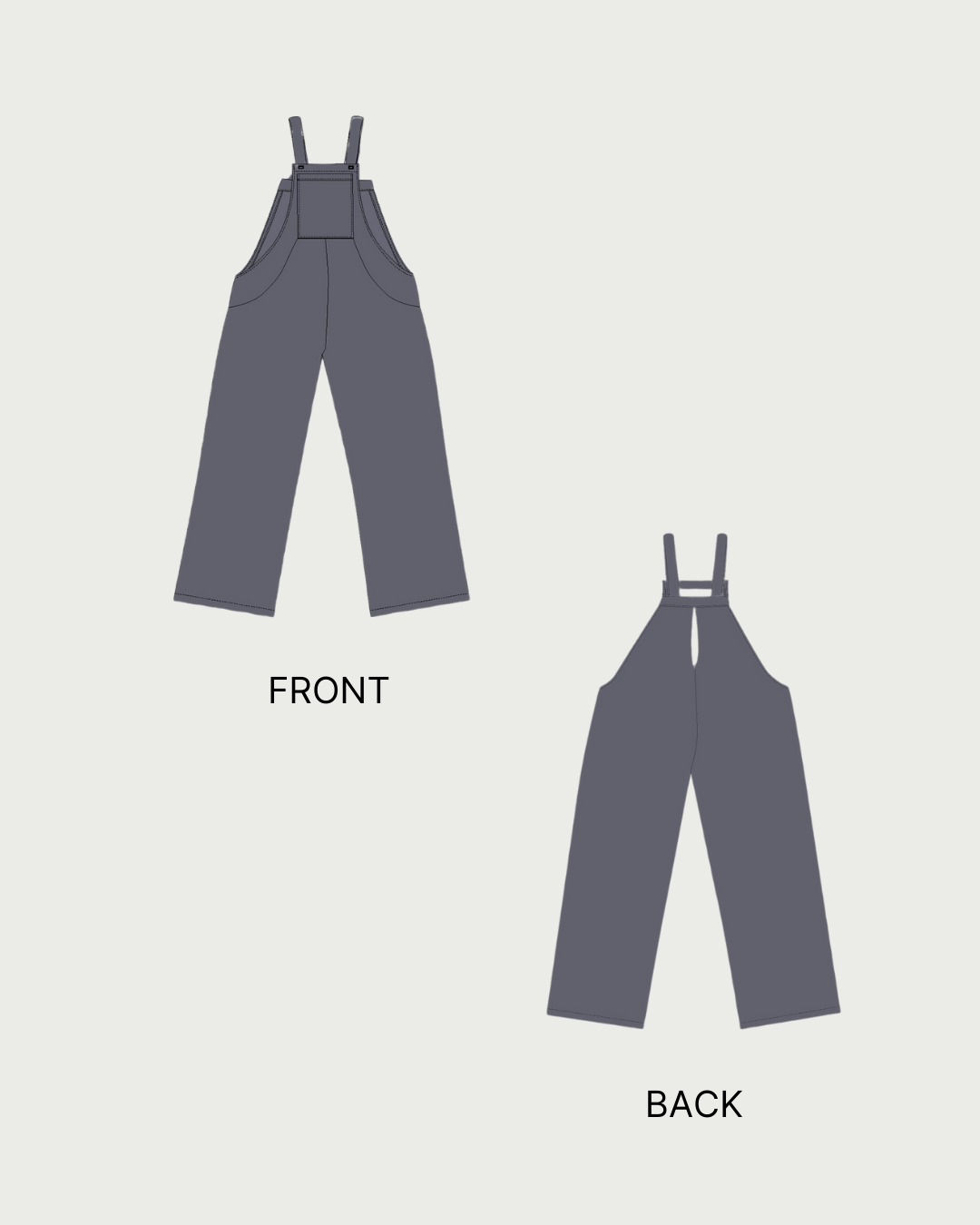 Overall Jumpsuit Sewing Pattern 'Belle'