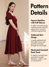 Milkmaid Dress Sewing Pattern 'Rosaline'