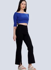 Two-Piece Coord Set Sewing Pattern – Off Shoulder Top with Flared Pants