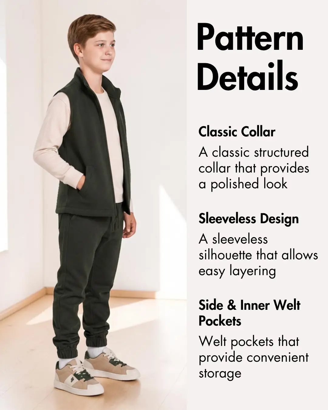 Kid's Sleeveless Vest Sewing Pattern 'Flynn'
