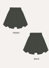 Skater skirt sewing pattern 'Poppy' illustration