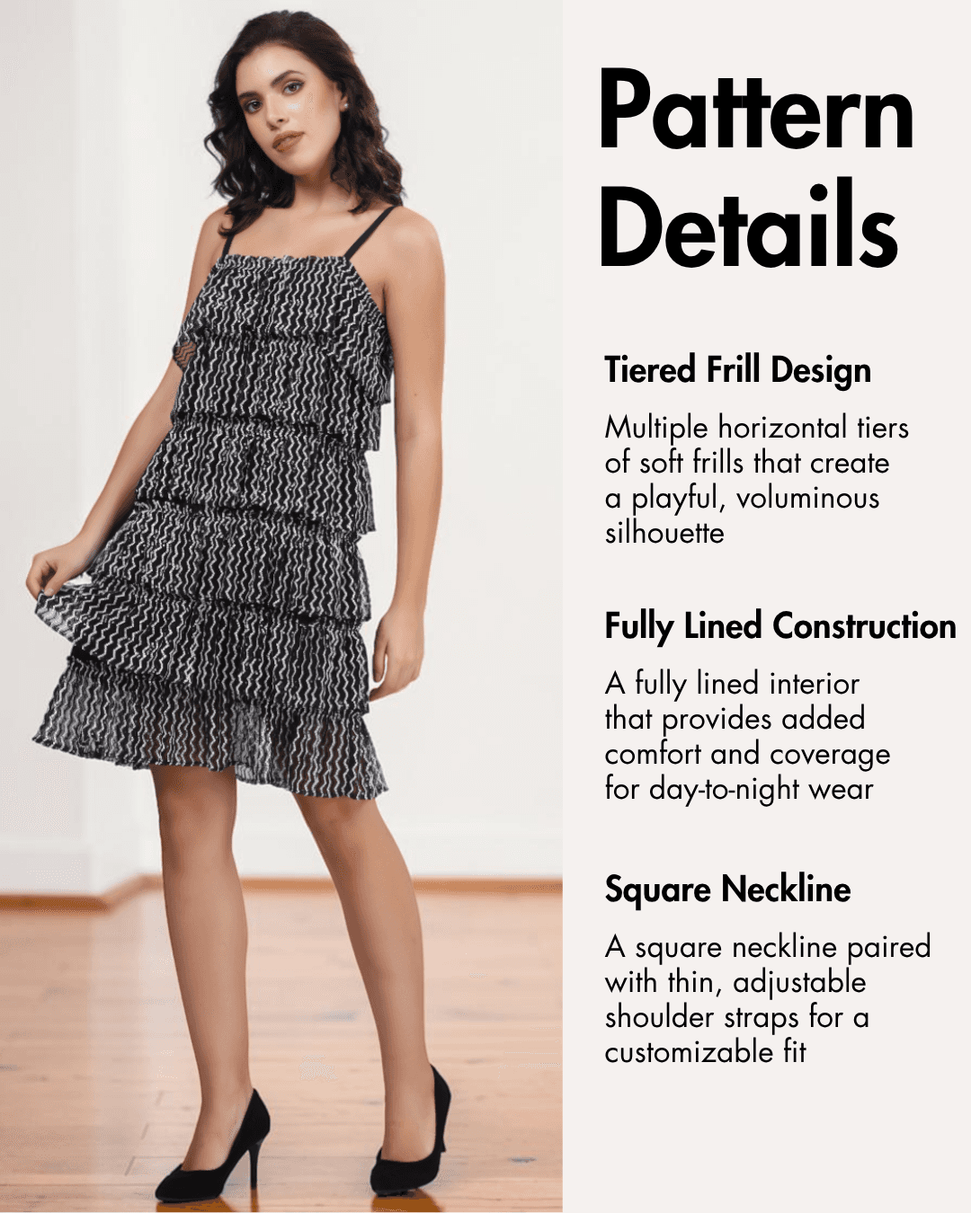 Tiered Dress Women's Party Wear Mini Dress Sewing Pattern Winslet's Sewing Patterns Tiered Dress Women's Party Wear Mini Dress Sewing Pattern Winslet's Sewing Patterns